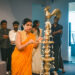 Sapna Seneviratne lighting the traditional oil lamp at the opening of Publicis Groupe Sri Lanka’s office.